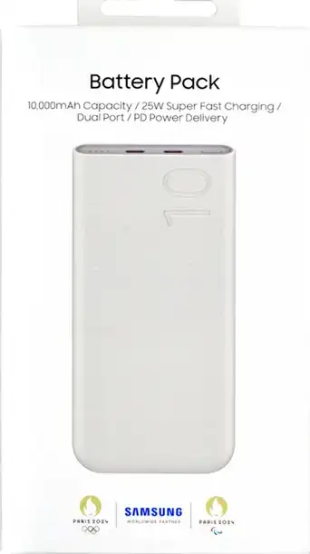 PRENOSIVA BATERIJA POWER BANK ORIGINAL SAMSUNG 10Ah SFC 25W P3400XUEG BEŽ BLIST