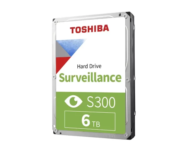 HDD Video Surveillance TOSHIBA S300 6TB SMR, 3.5'', SATA, TBW: 180