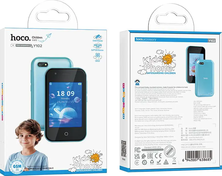 Pametni telefon za djecu Hoco 2,8" 2G Y102 plavi - Slika 3