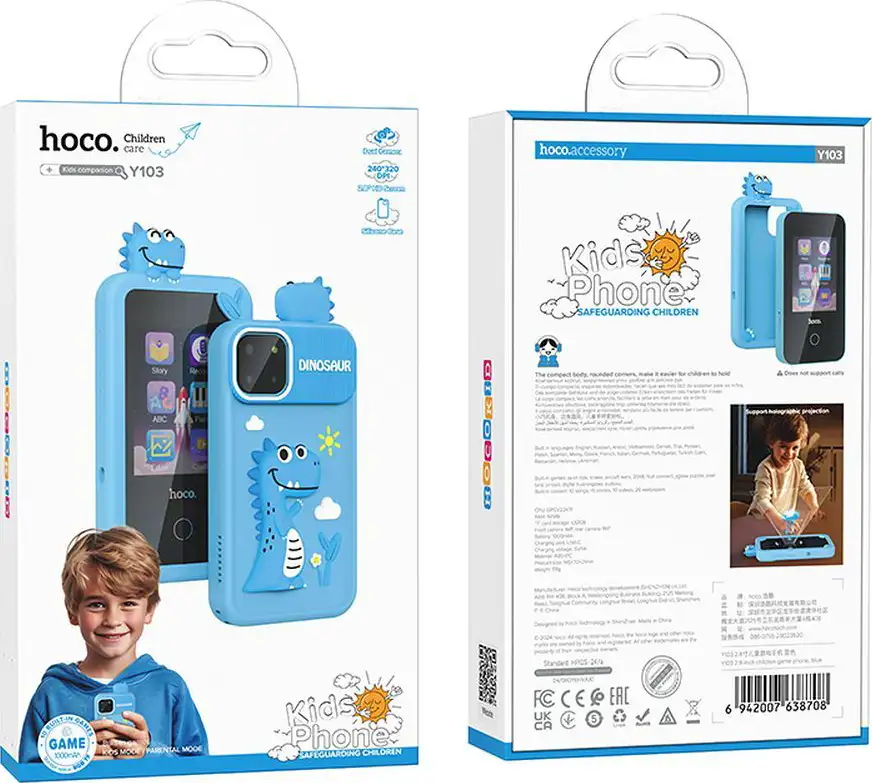 Dječji telefon Hoco 2,8" Y103 plavi - Slika 3