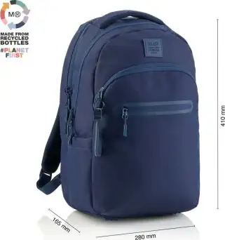 Ruksak školski Miquelrius 3 odjeljka Raw navy 25L MR19865 - Slika 4