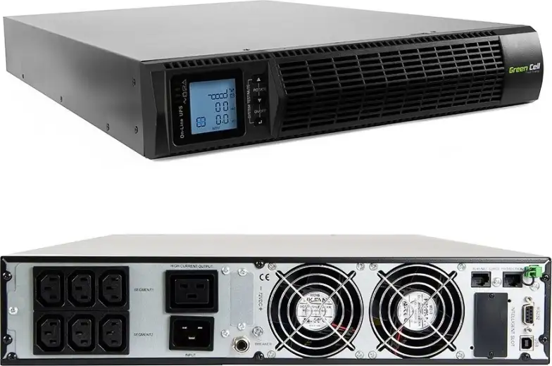 Green Cell UPS (UPS15) Online RTII 3000VA/2700W, Pure sine wave, GC App, LCD - Slika 2