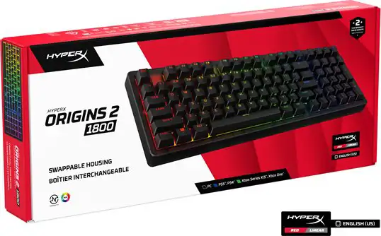 HP HyperX Origins 2 1800 - Gaming Keyboard , B4QS4AA - Slika 2