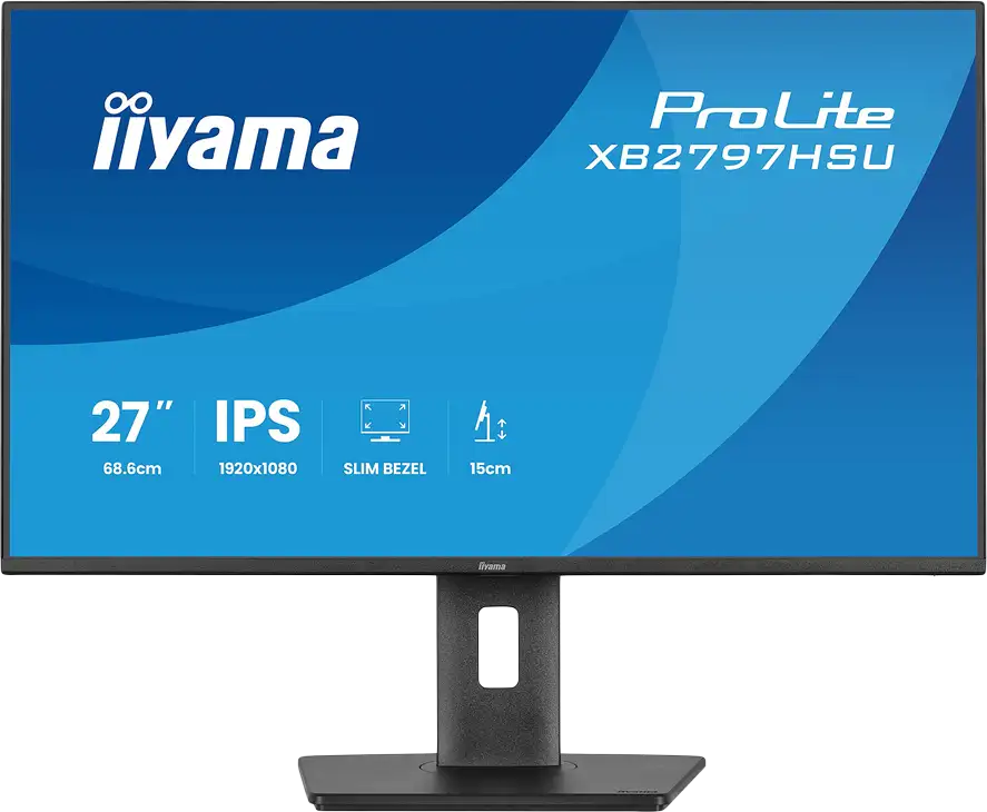 27" IPS panel, 1920x1080 at 120Hz, EyeComfort, 15cm height adjustable stand, 350cd/m2, Speakers, HDMI, DisplayPort, 1ms MPRT, USB 2x3.2 plus 2x USB-C