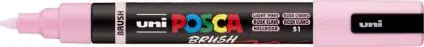Marker Uni pc-5br brush Posca svijetlo rozi