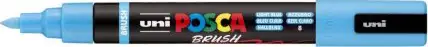 Marker Uni pc-5br brush Posca svijetlo plavi