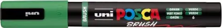 Marker Uni pc-5br brush Posca zeleni - Slika 2