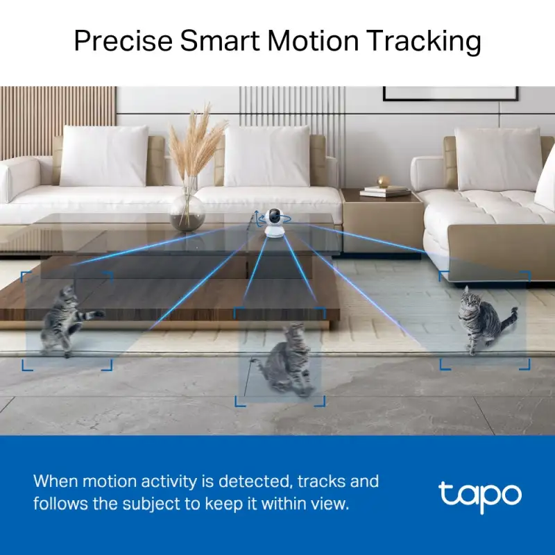 TP-Link Tapo C230 AI kamera 3K 5MP, H.264, 360°/114° Pan/Tilt, Advanced Night Vision, microSD, dvosmjerni audio, AI detekcija pokreta, Wi-Fi, Tapo app - Slika 4