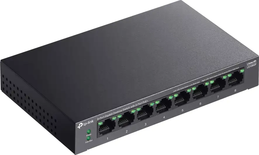 TP-Link 8-Port Gigabit Desktop Switch with 8-Port PoE+ - Slika 2