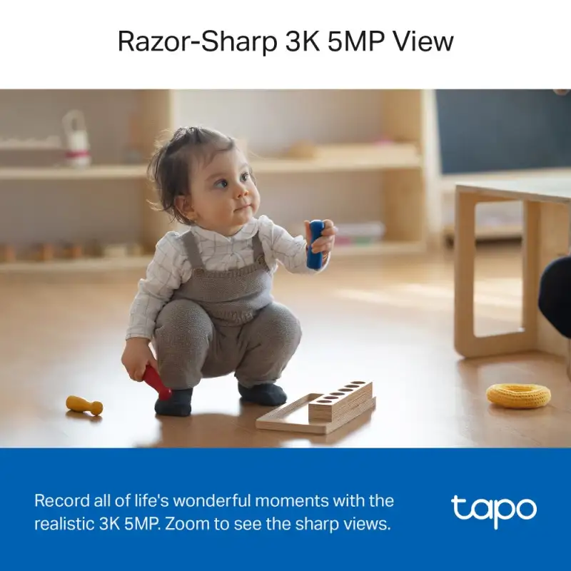 TP-Link Tapo C230 AI kamera 3K 5MP, H.264, 360°/114° Pan/Tilt, Advanced Night Vision, microSD, dvosmjerni audio, AI detekcija pokreta, Wi-Fi, Tapo app - Slika 6