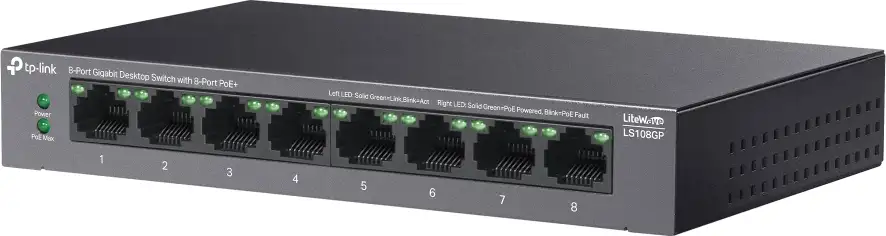TP-Link 8-Port Gigabit Desktop Switch with 8-Port PoE+