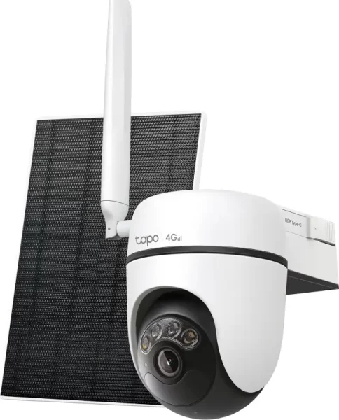 TP-Link Tapo C615G kamera + Tapo A201 Solar panel 2K 3MP, Color Night Vision, microSD, 2×Spotlights, dvosmjerni audio, detekcija pokreta, vodootporna IP65, Wi-Fi, Tapo app