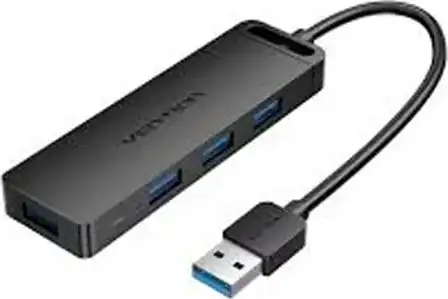 4 -PORT USB 3.0 HUB S NAPAJANJEM VENTION CHLBB 0,15M CRNE BOJE