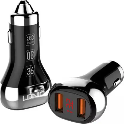 AUTO PUNJAČ 2 U 1 LDNIO C2 BRZI QC 3.0 LED 2XUSB +TIP C