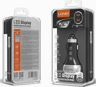 AUTO PUNJAČ 2 U 1 LDNIO C2 BRZI QC 3.0 LED 2XUSB +MIKRO