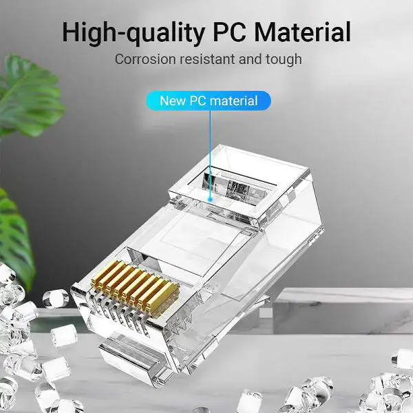 MODUL CAT.6A UTP RJ45 100 kom VENTION IDGR0-100 PROZIRNI - Slika 4