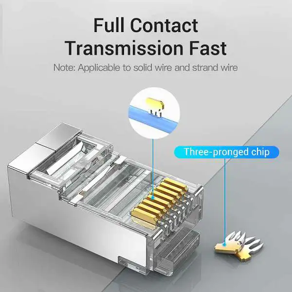 MODUL CAT.5E FTP RJ45 50 kom VENTION IDAR0-50 PROZIRNI