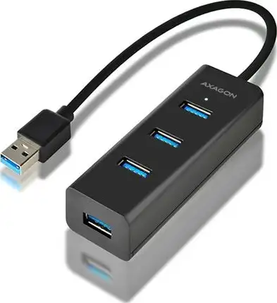 AXAGON HUE-S2B 4x USB3.0 Charging Hub, MicroUSB Charging Connector