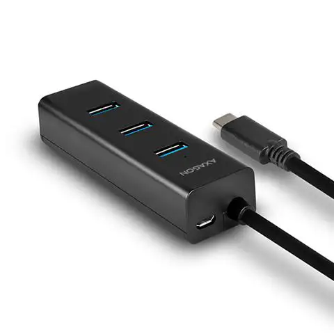 AXAGON HUE-S2B 4x USB3.0 Charging Hub, MicroUSB Charging Connector - Slika 3