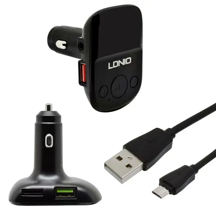 FM TRANSMITER I AUTO PUNJAČ DUAL LDNIO C706Q 3.5 mm +TF + USB KABEL MIKRO