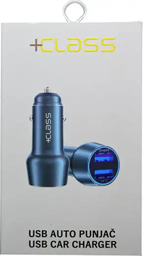 AUTO PUNJAČ +CLASS FAST IZLAZ SMART 8+USB 2.4 ALUMINIJSKI