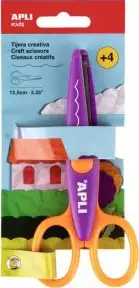 Škare Apli cik-cak vijugave ljubičasto narančaste 13,5cm 19998 - Slika 2