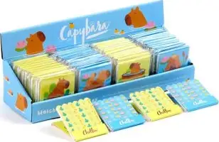 Rašpica (turpija) za nokte u knjižici 6 kom Puckator Capybara sortirano 48/1 NAIL155