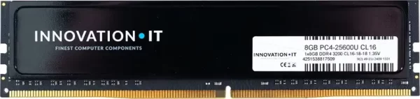 RAM Innovation IT 8GB DDR4 3200 MHz CL16 1.35V with Heatspreader (CL16-18-18)