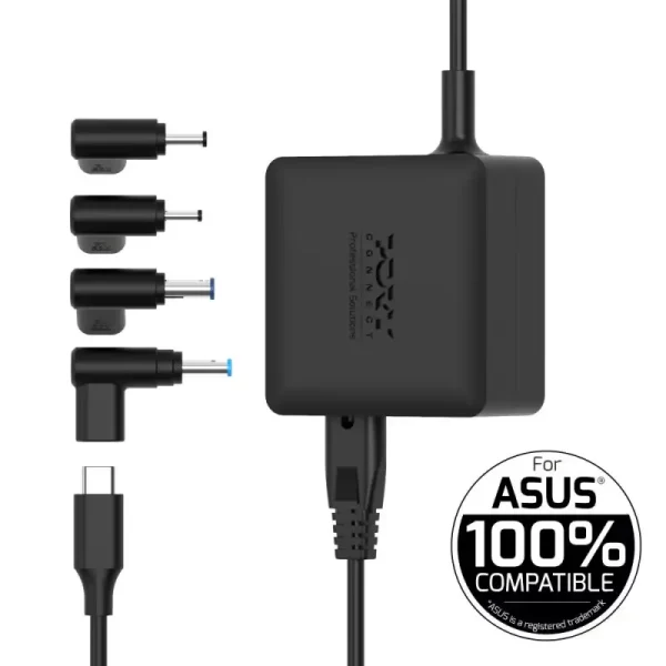 Port punjač 65W typeC GaN2 za Asus NB, 4 nastavka