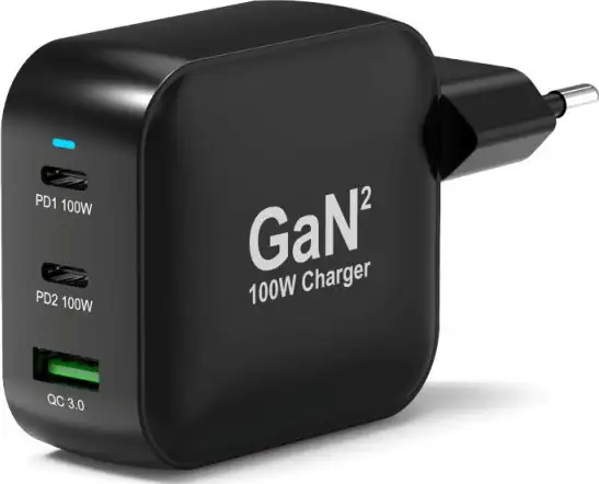 Port zidni punjač 100W type C,GaN2+USB-C kabel 2m - Slika 2