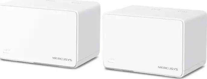 Mercusys Halo H80X(2-Pack) AX3000 Whole Home Mesh WiFi 6, Dual-Band 574Mbps/2402Mbps (2.4GHz/5GHz), 802.11ax/n/b/g 2.4 GHz - 802.11ax/ac/n/a 5 GHz, 3×G-LAN, Mercusys app