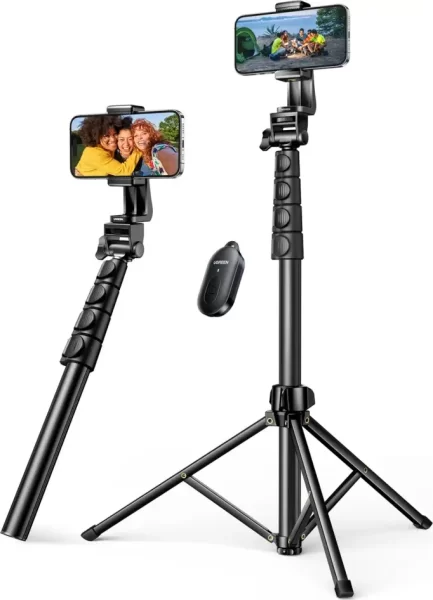 UGREEN Selfie stick 3u1 Tripod s bluetooth daljinskim do 7.2 incha, crni