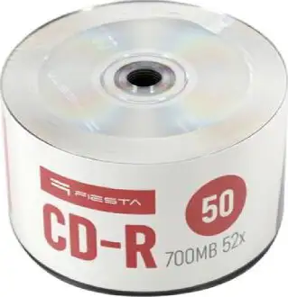 CD-R Platinet Fiesta #56595 700MB 52x, Wrap Spindle 50/1