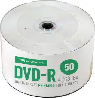 DVD-R Platinet Fiesta #45817 4,7GB 16x, Wrap Spindle 50/1, Printable