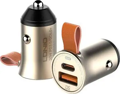 AUTO PUNJAČ 2 U 1 LDNIO C509Q BRZI QC4+ I PD 30 W + KABEL TIP C NA LIGHTNIG