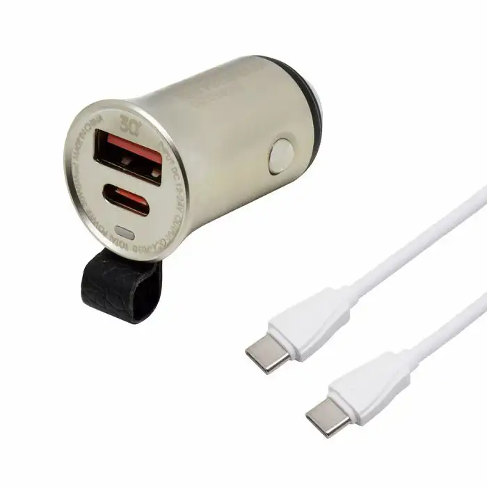 AUTO PUNJAČ 2 U 1 LDNIO C509Q BRZI QC4+ I PD 30 W + KABEL TIP C NA TIP C