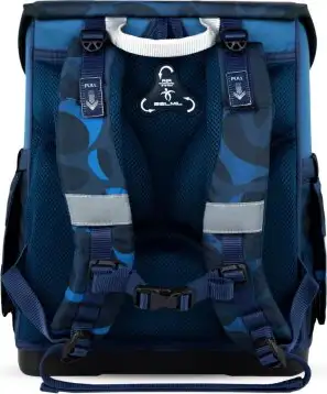 Torba školska Belmil compact with patches wave storm 405-41/AG/B/12 - Slika 5