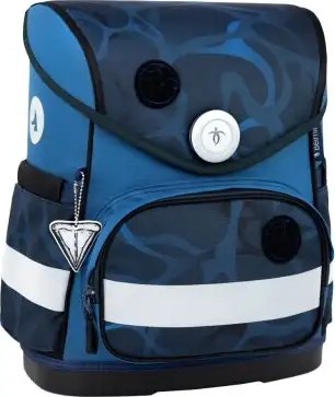 Torba školska Belmil compact with patches wave storm 405-41/AG/B/12 - Slika 3