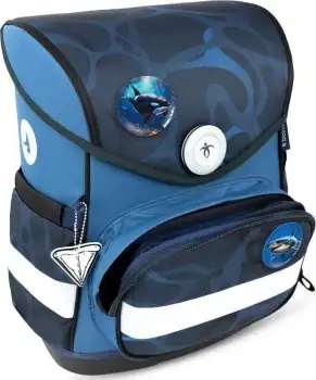 Torba školska Belmil compact with patches wave storm 405-41/AG/B/12 - Slika 8