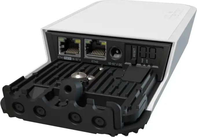 Mikrotik wAP ax (wAPG-5HaxD2HaxD), 800MHz (2 cores), 256 RAM, 128MB NAND, 2×GLAN, 2.4Ghz/5Ghz 802.11a/n/ac/ax, RouterOS v7, vanjsko kućište bijelo, PSU, PoE inj. - Slika 11