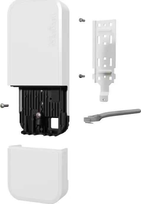 Mikrotik wAP ax (wAPG-5HaxD2HaxD), 800MHz (2 cores), 256 RAM, 128MB NAND, 2×GLAN, 2.4Ghz/5Ghz 802.11a/n/ac/ax, RouterOS v7, vanjsko kućište bijelo, PSU, PoE inj. - Slika 4