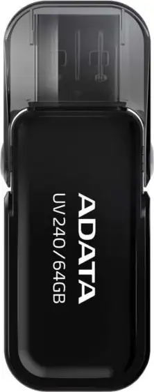 ADATA 64 GB UV240 USB Flash Drive Type-A 2.0 Black, AUV240-64G-RBK