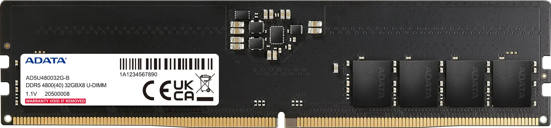 ADATA DIMM 16GB DDR5 4800MHz (AD5U480016G-S)
