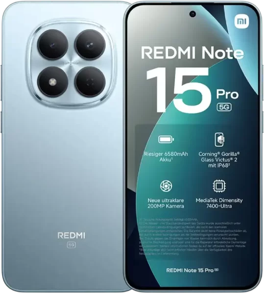 Mobitel Xiaomi Redmi Note 15 Pro 5G 8/256GB, plavi