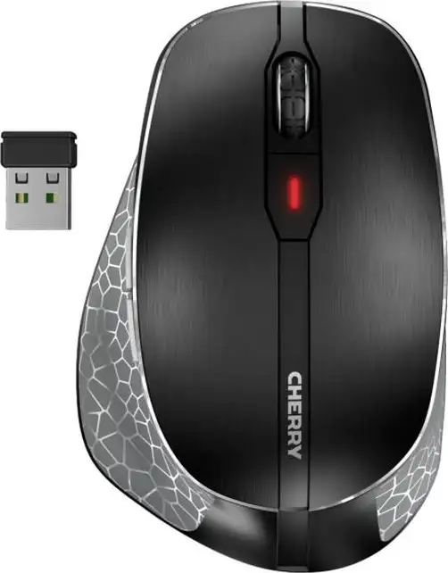 Cherry MW 8C Ergo bežični/BT optički miš, AES-128, USB, crni