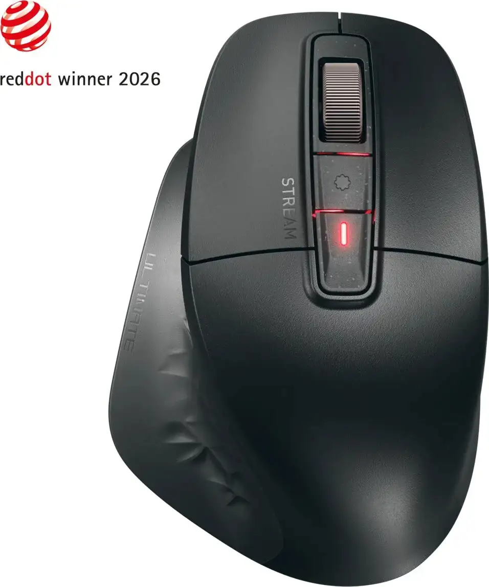 Cherry STREAM ULTIMATE ergonomski miš, crni