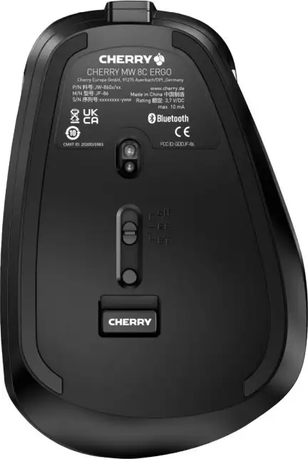 Cherry MW 8C Ergo bežični/BT optički miš, AES-128, USB, crni - Slika 6