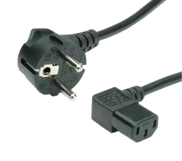 Roline naponski kabel, kutni IEC320 C13, 1.8m, crni