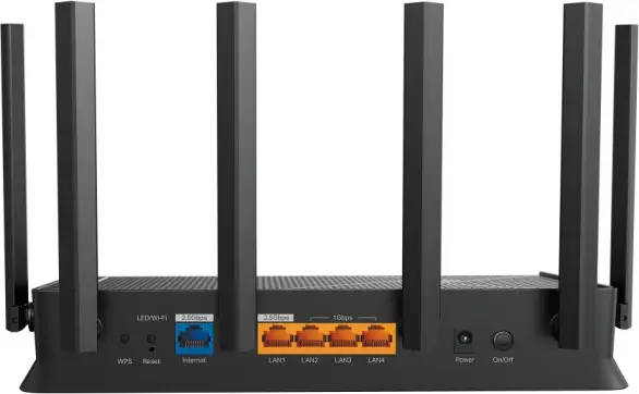 TP-Link BE6500 Wi-Fi 7 usmjerivač (Dual-Band Router Wi-Fi 7), 688Mbps/5764Mbps (2.4GHz/5GHz) MU-MIMO, 1×2.5 Gbps WAN , 1×2.5 Gbps LAN, 3×1 Gbps LAN, Tether App - Slika 6