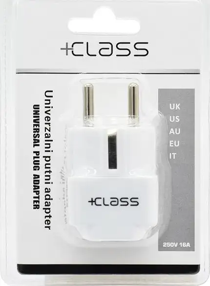 STRUJNI ADAPTER +CLASS ZA PUNJAČ EU NASTAVAK ZC36-9 BIJELI